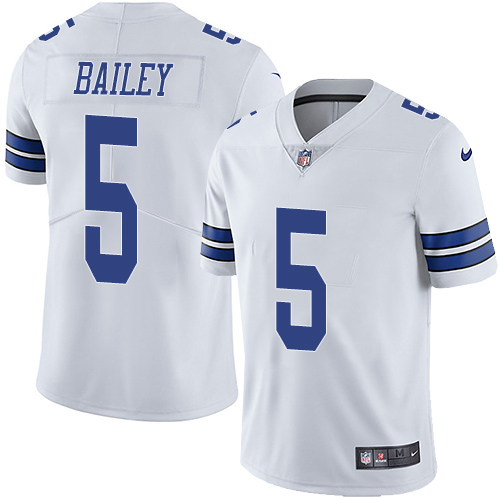 Nike Cowboys #5 Dan Bailey White Men's Stitched NFL Vapor Untouchable Limited Jersey